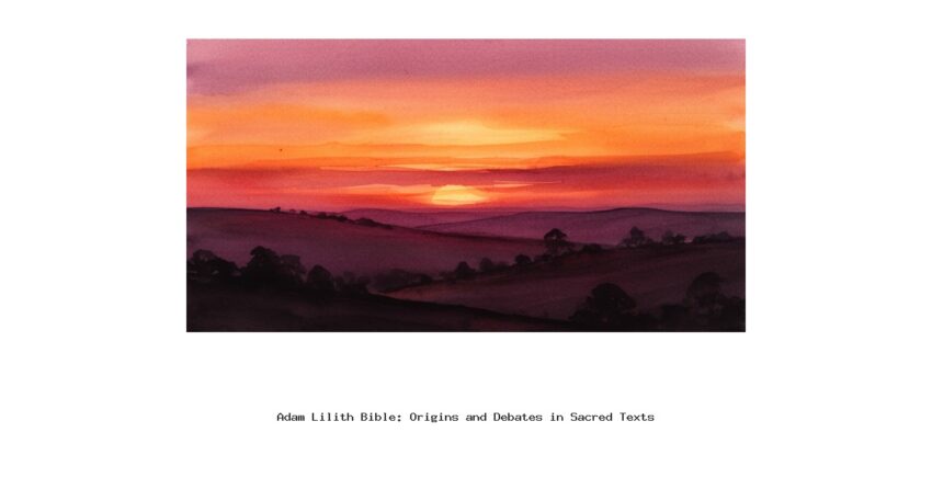 Adam Lilith Bible: Origins and Debates in Sacred Texts