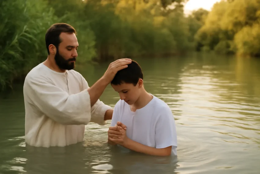 baptism at jordan river