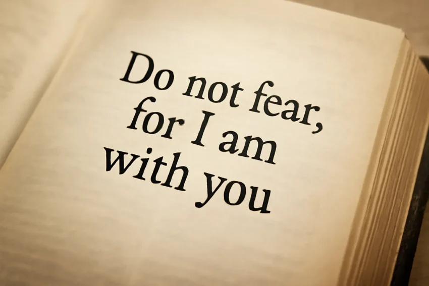 bible verse do not fear for i am with you