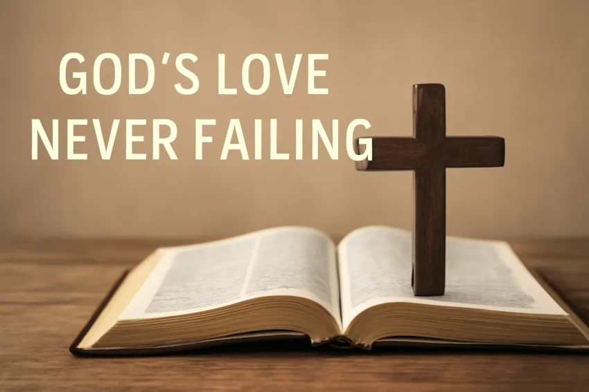 bible verses about god's love never failing