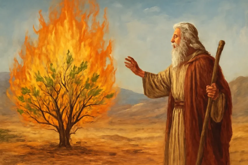 burning bush and moses