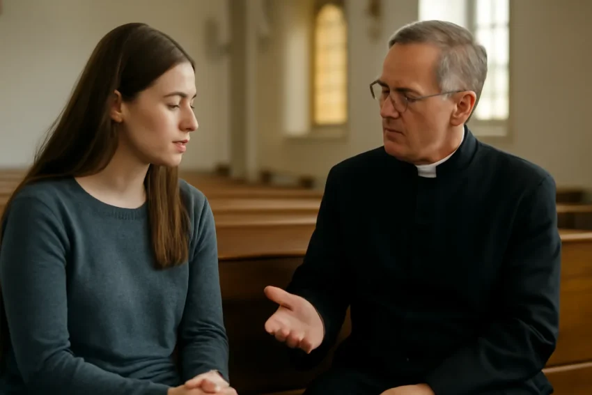 can i talk to a priest about my problems