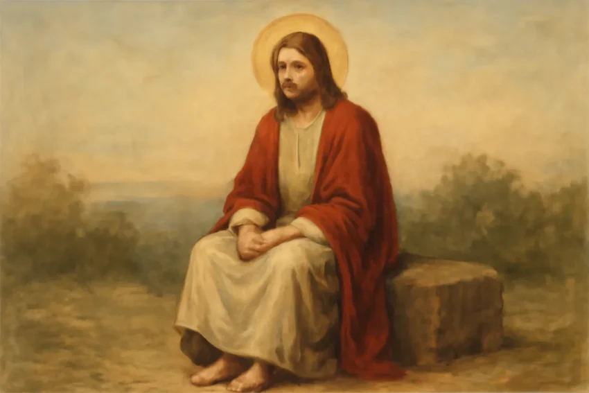 christ sitting