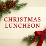 christmas luncheon invitations