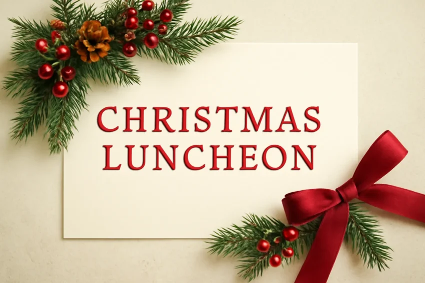 christmas luncheon invitations