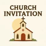 church invitation flyer