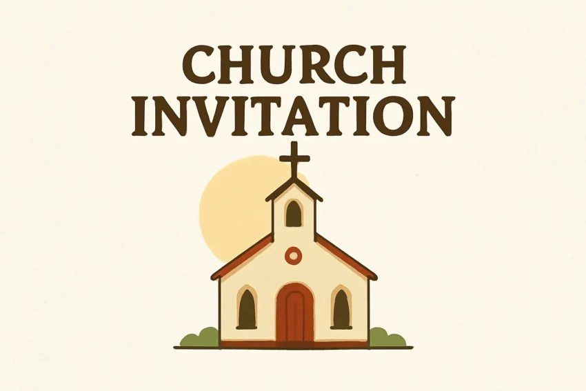 church invitation flyer