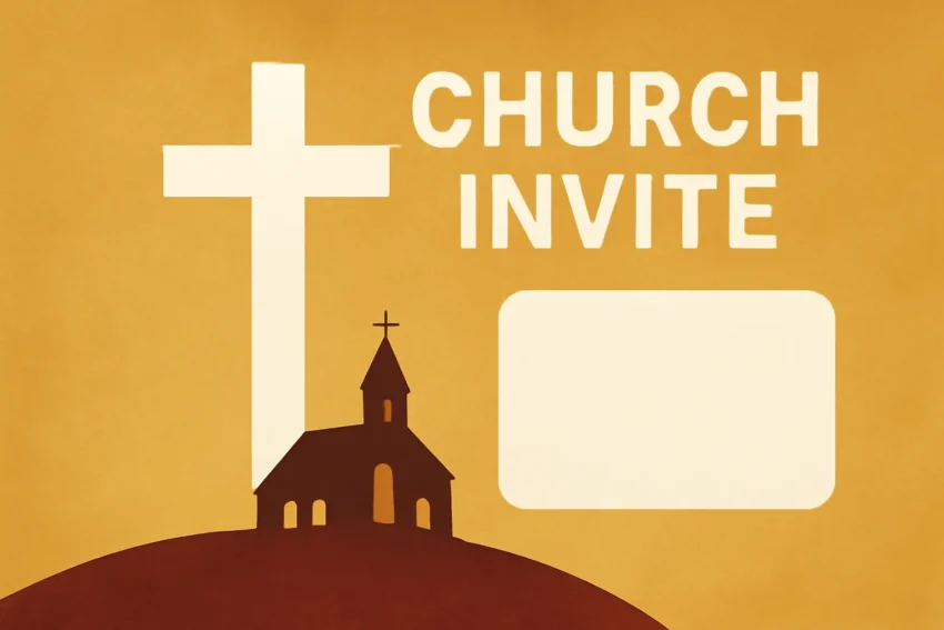 church invite flyer