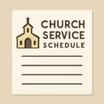 Church Service Schedule Template: Free Editable Planner for Churches church service schedule template
