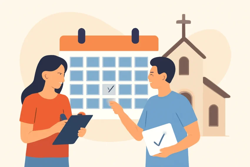 church volunteer scheduling