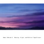 Name: Deborah — Meaning, Origin, and Biblical Significance